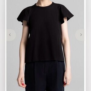 A.L.C. Black Carrie Tee Sz XS